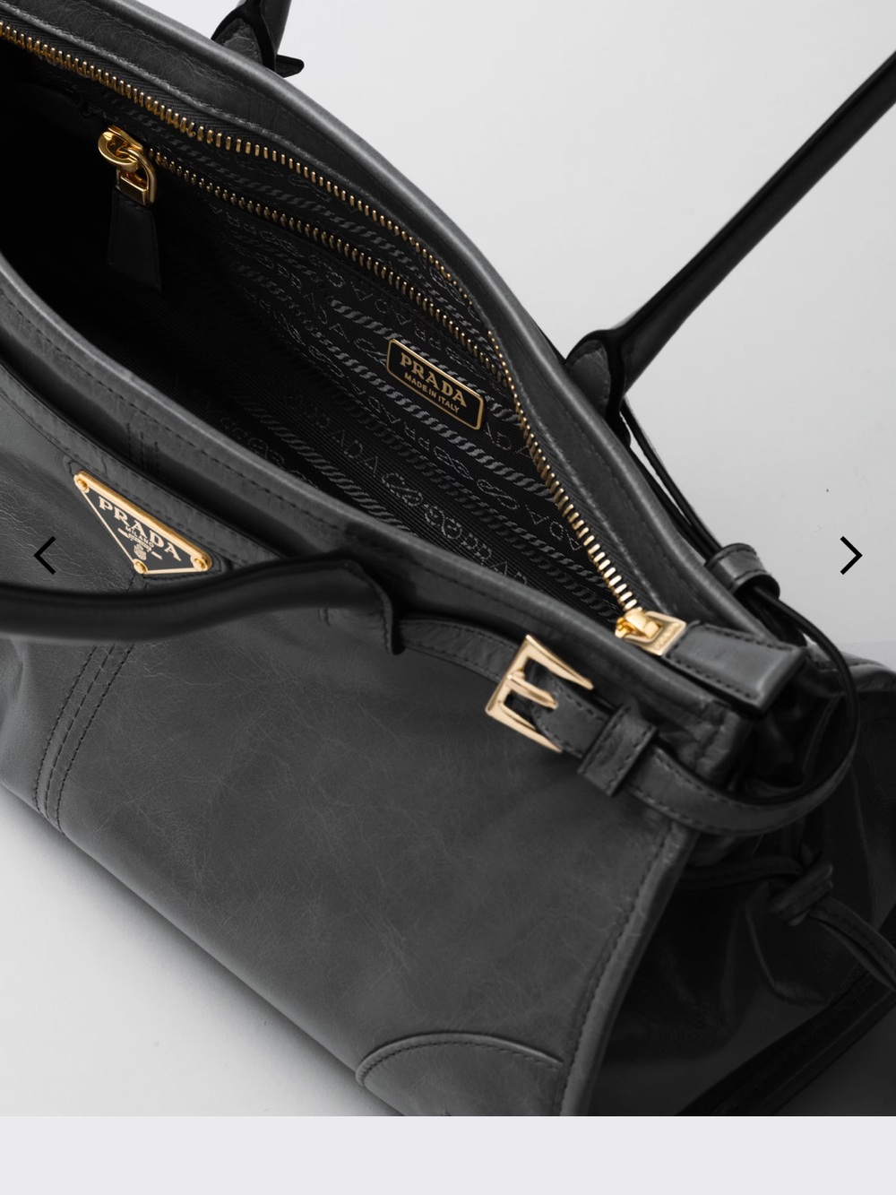 Prada Black Bonnie Shoulder bag with Gold Hardware NWOT - Picture 2 of 11